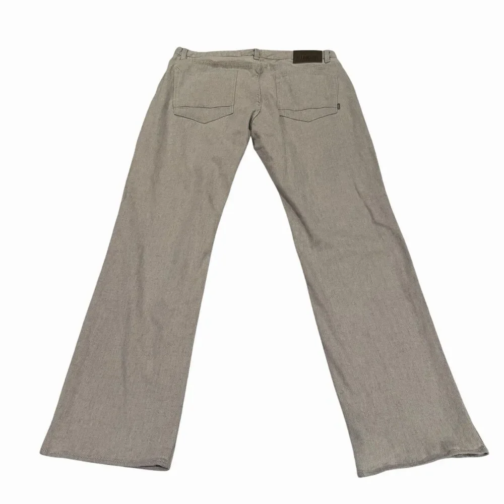 Link Soul Jeans Mens Golf Pants 36 Regular Straight Gray Denim Casual LS676 - Picture 2 of 11
